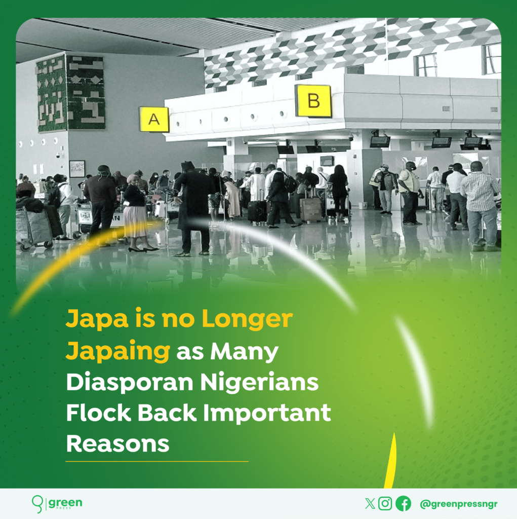 Japa is No Longer Japaing as Many Diasporan Nigerians Flock Back for Important Reasons