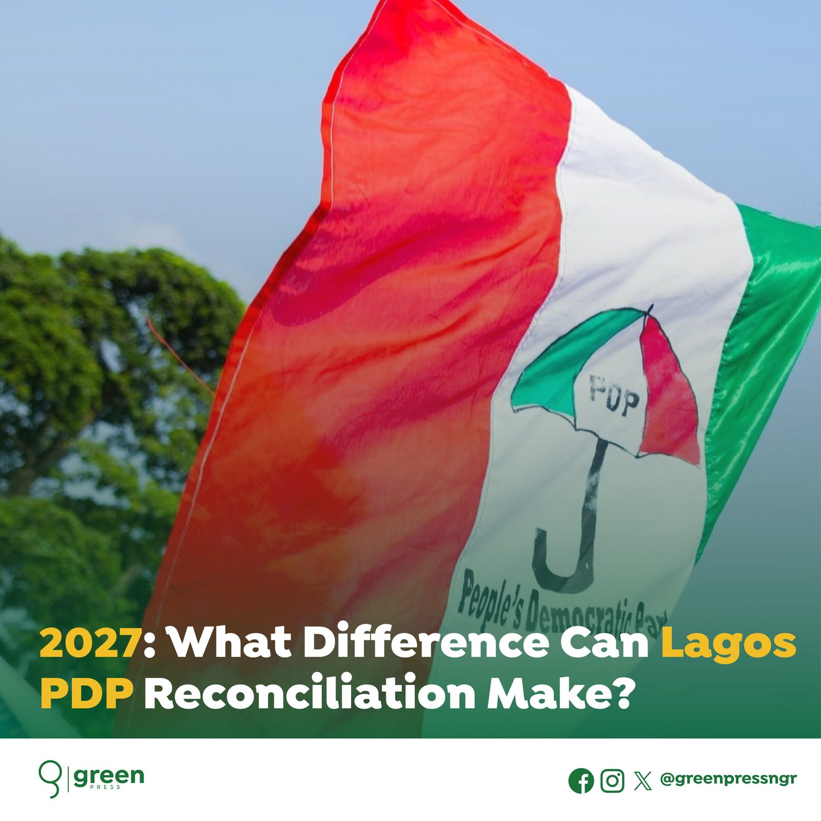 2027: What difference can Lagos PDP reconciliation make?