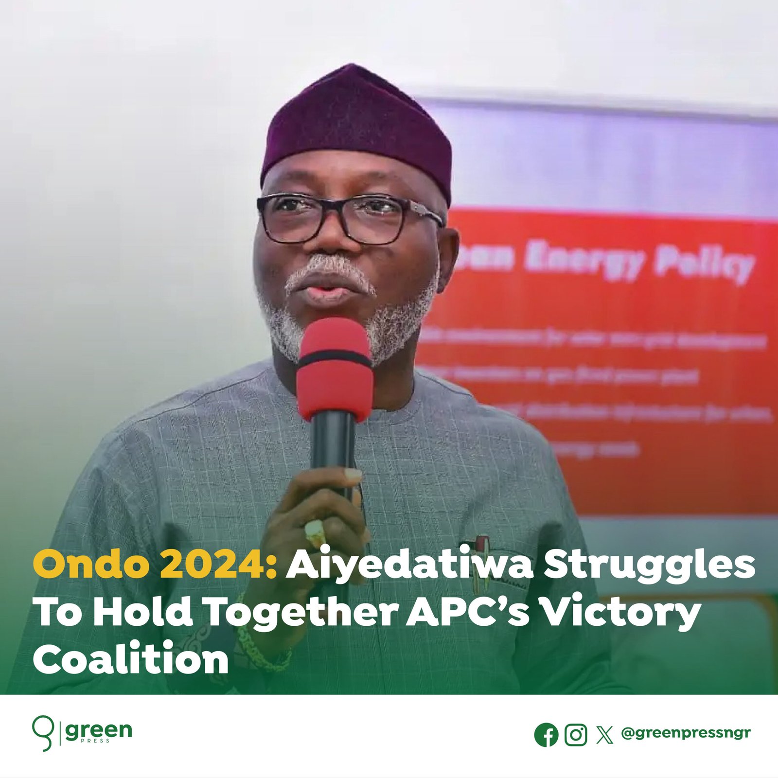 Ondo 2024: Aiyedatiwa Struggles to Hold Together APC’s Victory Coalitions