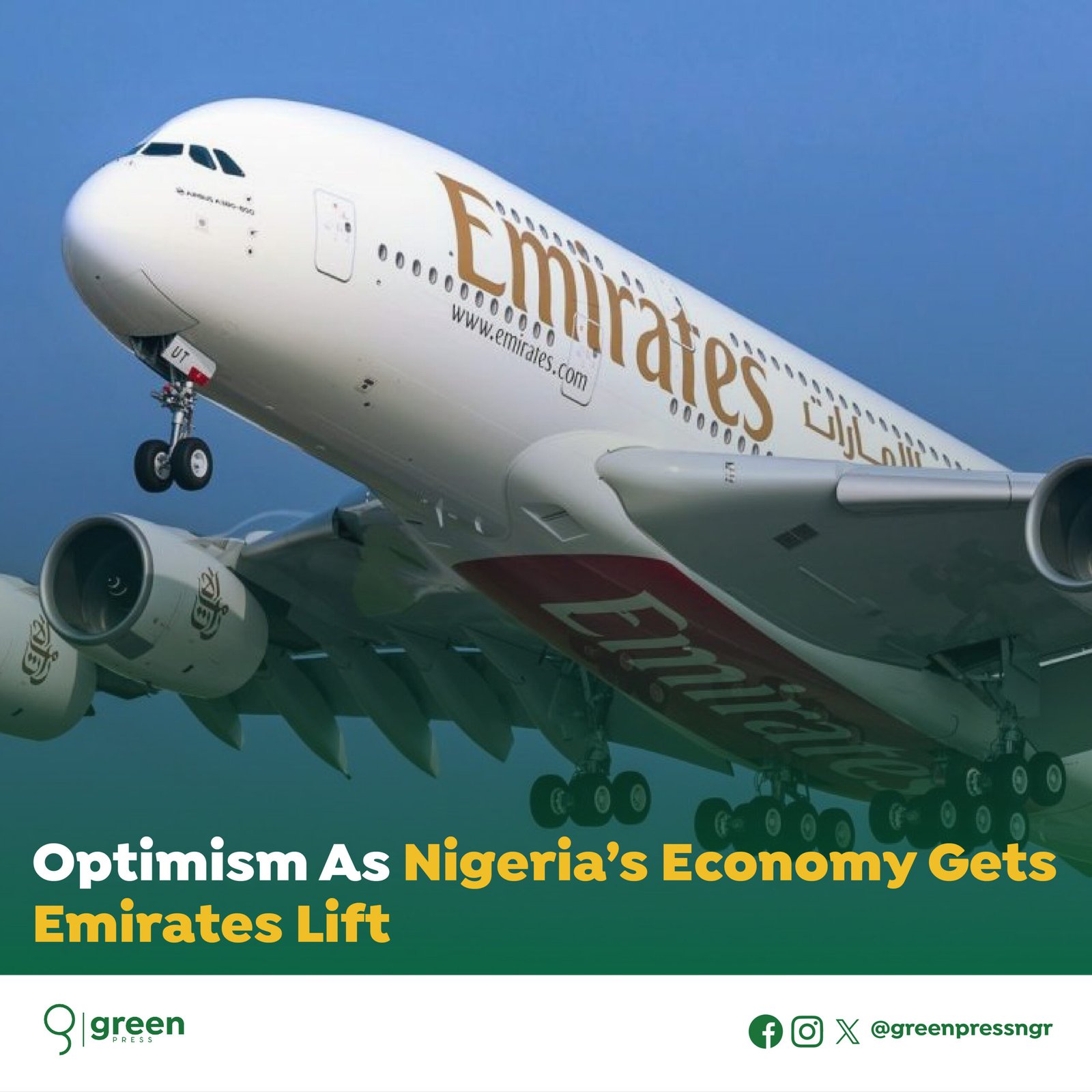 Optimism as Nigeria’s Economy Gets Emirates Lift